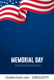 Memorial day. Remember and honor. Vector illustration