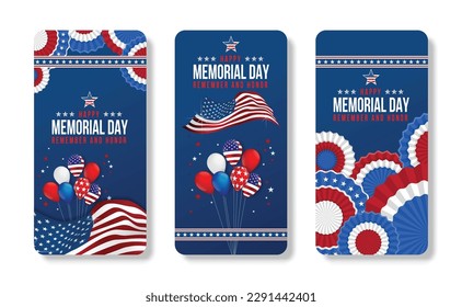 Memorial day. Remember and honor. Vector illustration. mobile phone american flag illustration for america united states national day 4th july.