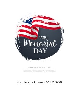 Memorial day. Remember and honor. Vector illustration