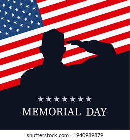 Memorial day remember with soldier