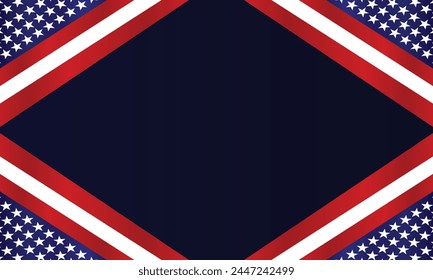 Memorial Day Remembrance USA Flag Design Background for Honoring