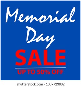 Memorial day sale banner