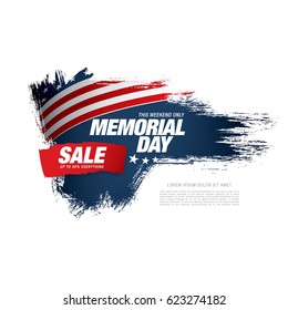 Memorial day sale banner