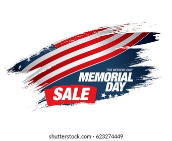 Memorial day sale banner