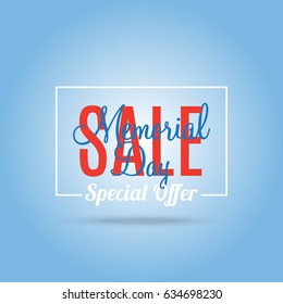 Memorial Day sale banner.