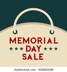 Memorial day sale illustration