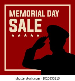 Memorial day sale illustration