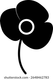 Ícone da Silhueta do Dia do Memorial, Um símbolo universal para luto, lembrança, eventos memoriais e várias causas de apoio. Homenagem Símbolos Memorial Militar, Lembrar e honrar, respeitar eventos