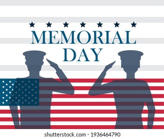 memorial day soldiers flag card