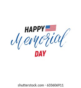 Memorial Day. Typography design layout for USA Memorial Day events, sales, promotion etc.