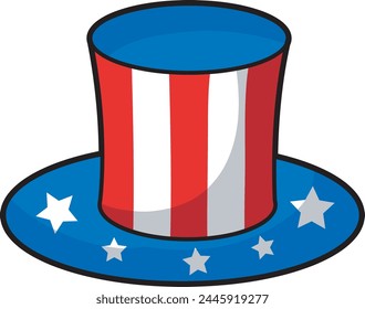 Memorial Day in the United States. American flags icon. The grave of military personnel.