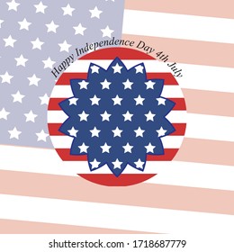 Memorial Day Of The USA Frame Template Design With Flower Style
