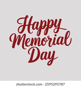 Memorial Day USA Greeting Card Banner Wallpaper. Remember and Honor Flat Design.