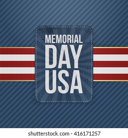 Memorial Day Usa greeting Sign