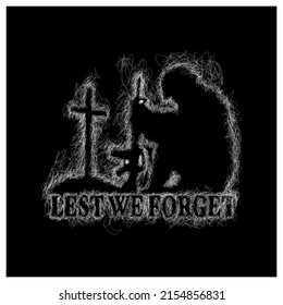 Memorial day vector illustration on black background