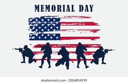 memorial day vector. remember and honor. suitable for card or poster