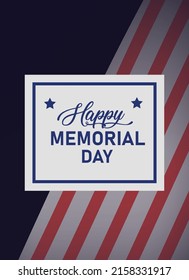 Memorial Day vertical Background Design. Honoring All Who Served. memorial day background Illustration.