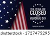 memorial day closed