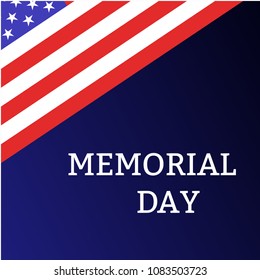 Memorial day.Vector banner