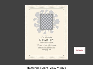 Memorial Funeral Flyer Templates illustration
