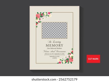 Memorial Funeral Flyer Templates illustration
