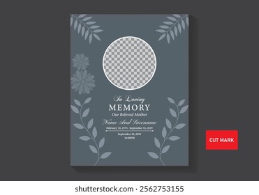 Memorial Funeral Flyer Templates illustration
