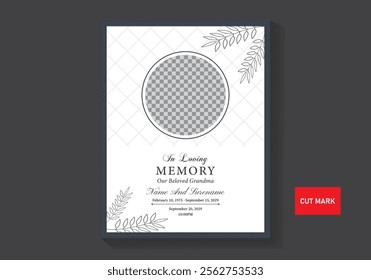 Memorial Funeral Flyer Templates illustration
