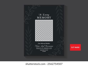 Memorial Funeral Flyer Templates illustration
