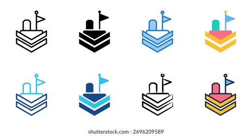 Memorial icon set multiple style collection 
