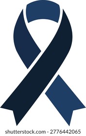 Memorial ribbon symbolizing remembrance and quiet respect