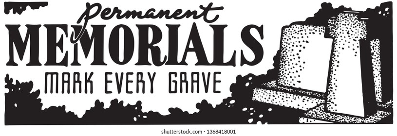 Memorials - Retro Ad Art Banner