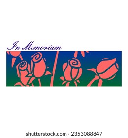 en el vector de plantilla de pegatinas de memoriam