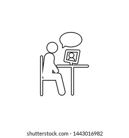 Memories, man, picture icon. Simple thin line, outline vector of People icons for UI and UX, website or mobile application