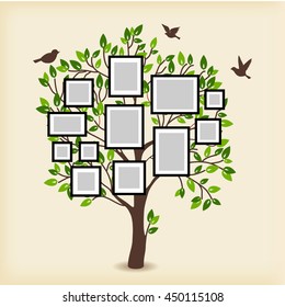 Family Tree Collage Stock Vectors Images Vector Art