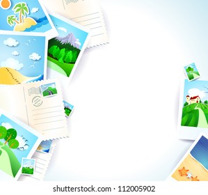 Memories of vacation, custom background