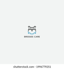 memory bridge loving logo river heart