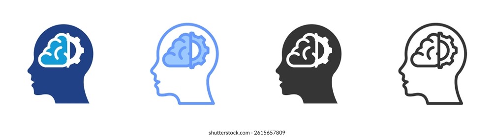 Memory Capacity icon set multiple style collection