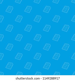 Memory card 8 gb pattern vector seamless blue repeat for any use