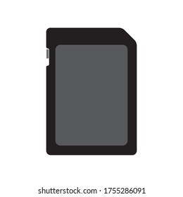 Memory card against white background