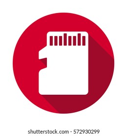 Memory card flat icon