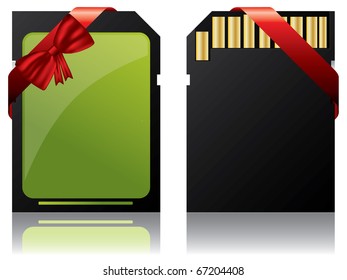 Memory card for gift