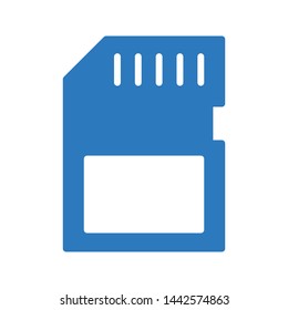 memory card glyph color vector icon