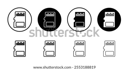 Memory card icon Art design illustration