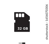 memory card icon, design inspiration vector template for interface and any purpose