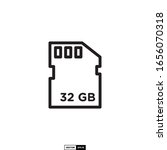 memory card icon, design inspiration vector template for interface and any purpose