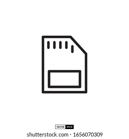 memory card icon, design inspiration vector template for interface and any purpose