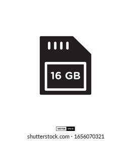 memory card icon, design inspiration vector template for interface and any purpose