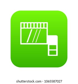 Memory card icon digital green for any design isolated on white vector illustration