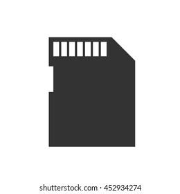 Memory card icon. Flash drive. Vector illustration.