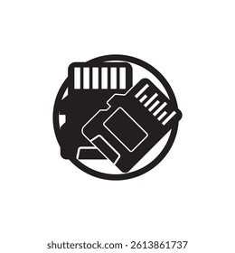 memory card icon illustration design template